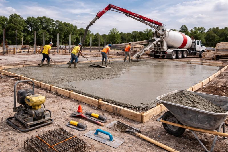 Commercial Slab Installation in Cumming, GA