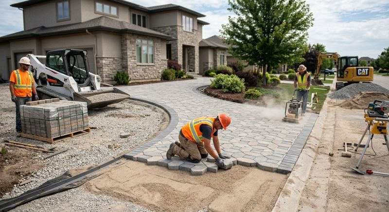 Stone Driveway Construction in Davis County, UT