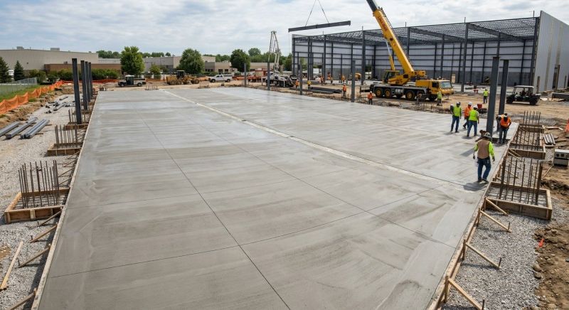 Commercial Slab Installation in Winston Salem, NC