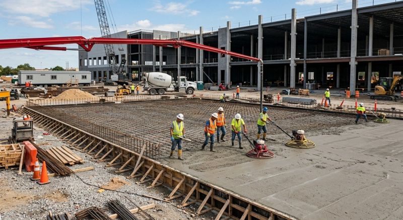 Commercial Slab Installation in Alexandria, VA