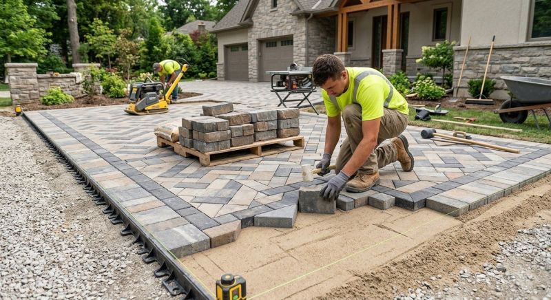 Hardscape Pavers Installation in Boston, MA