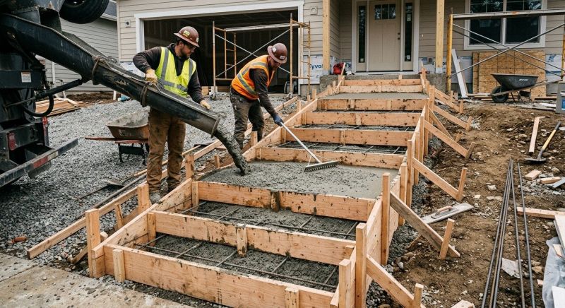 Steps Pouring in Salt Lake City, UT